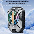 FS09 Mobile Phone Semiconductor Fast Cooling Fan Radiator Back-clip 3 Gear Adjustable Game Cooler for IOS Android Universal PUBG. 