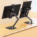 Universal Expandable Monitor Desk Holder Adjustable 360° Swivel Tablet Stand Foldable Tablet Bracket for 12-17in. 