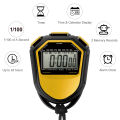 Waterproof Stopwatch Digital Handheld LCD Timer Chronograph Sports Counter with Strap for Swimming Running Football Training. 