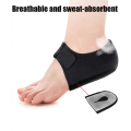 Plantar Fasciitis Heel Spur Foot Support With U-Shaped Silicone Gel Heel Cups for Heel Pain Relief Insoles for Man Woman Walking.
