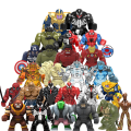 Blind Box Mini Building Blocks X888 Figures Big Goblin Spiderman Iron Man Venom Captain Hawk Deadpool Armor Christmas  Toy. 