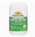 Australian Ginkgo biloba 120s bottle. 