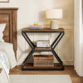 Industrial End Table, 3-Tier Sofa Side Table Bedside Table

customized. 