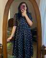 New Exclusive Designed Kaptan Screen Print Gown One Piece Long Kurti For Stylish Women And Girls Outfit. 