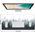 Forest Trees Xxl Mouse Pad Gamer Black Mousepad Computer Tables Desk Mat PC Office Carpet Laptop Keyboard Gaming Mats Mause Ped. 
