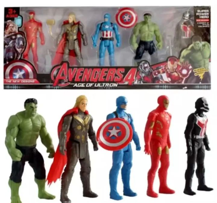Pack%20of%205%20Marvel%20Avengers%20Super%20heroes%20Action%20Figure%20Set%20With%20Accessories%20For%20Kids%20-%20Image%203