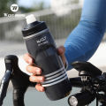 WEST BIKING Insulated&Cold Bicycle Water Bottle 620ml Portable Leakproof Cycling Kettle Running Hiking Squeeze Sports Bottle.