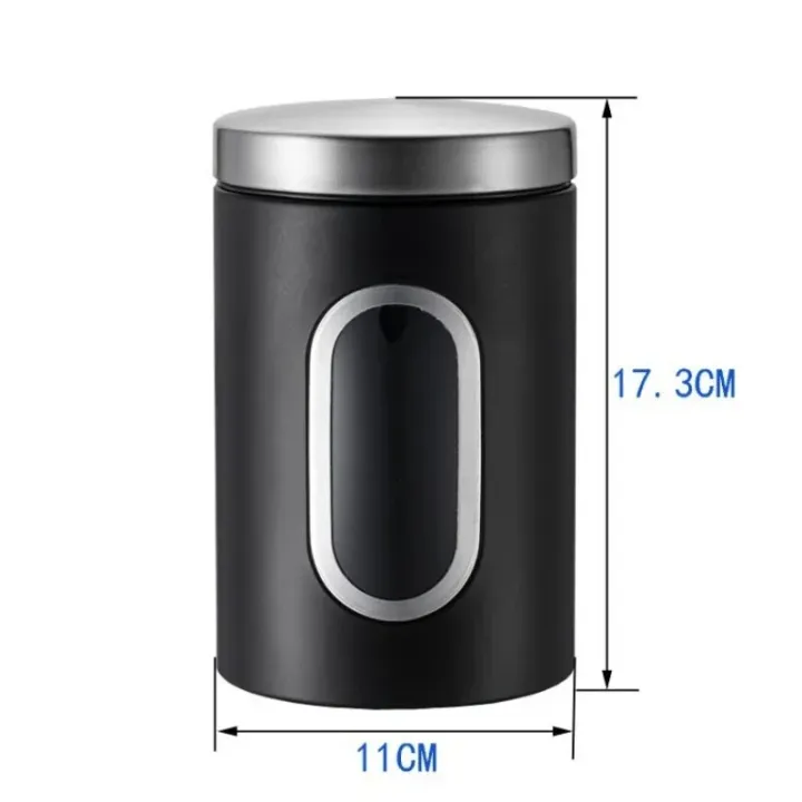 1/3Pcs%20Coffee%20Canister%20Stainless%20Steel%20Food%20Storage%20Jars%20with%20Visual%20Window%20Kitchen%20Storage%20Coffee%20Bean%20Tea-leaf%20Sealed%20Cans%20-%20Image%207
