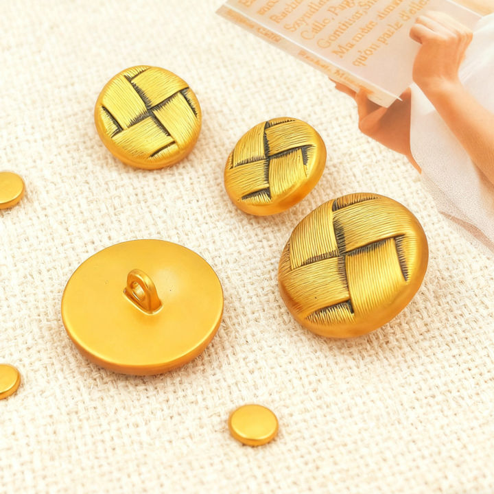 Retro Round Metal Gold Buttons for Cheongsam Suit Jacket Blouse DIY ...