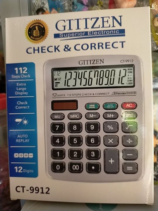 GTTTZEN ELECTRONIC CALCULATOR(12digits)