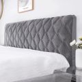 All-inclusive Velvet Headboard Cover Super Soft Smooth Quilted Head Cover Thicken Solid Color Bed Back Dust Protector Cover. 