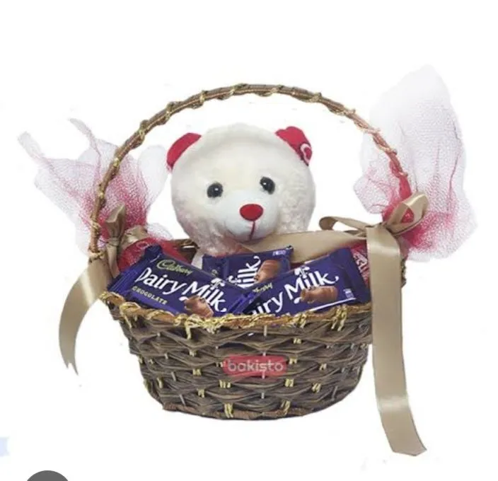 Cadbury%20Dairy%20Milk%20Chocolate%20Gift%20Basket%20with%20Small%20Cute%20Teddy%20Bear.%20-%20Image%202