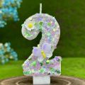 2025 New 0-9 Digits DIY Birthday Candles Butterfly Flowers Children's Birthday Girls Number Cake Decorations Candle Room Decor. 