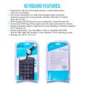 🚀 Fast Delivery 🚀   Oker Keyboard Wired Numeric Mini Keypad Kp-973 Wired Numeric Keyboard Standard Numeric Keypad # Dm 973. 