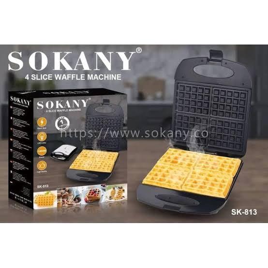 Sokany Waffle Maker 1400W 4 Slices Sk-813 Sokany