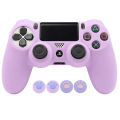 Soft Silicone Protective Control Cover For Playstation 4 Controller Skin PS4  Gamepad Case with Joystick Grip Caps. 