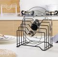 Pot Lid and Plate Stand, Heavy Metal, Kitchen Organizer. 
