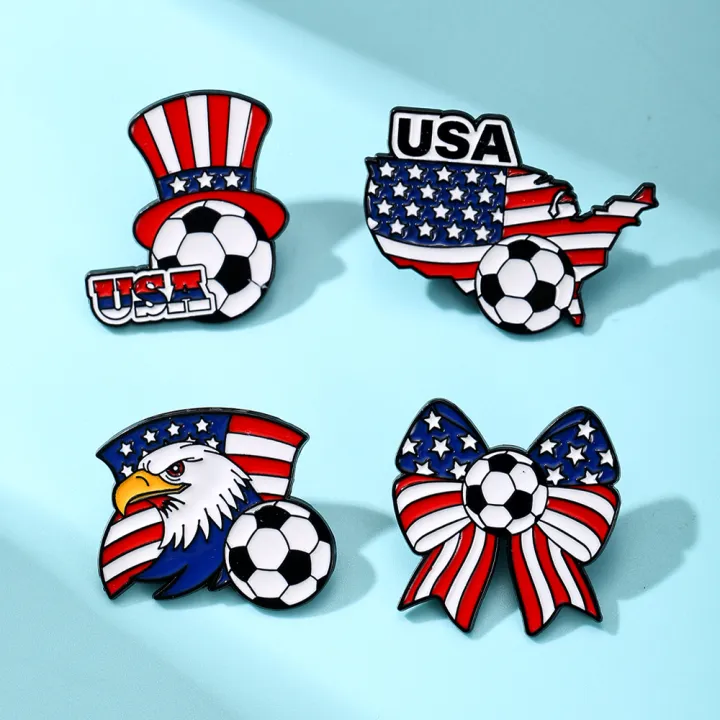 4%20PCS%20Exquisite%20Metal%20Ball%20Badge%20Brooch%20Sports%20Fan%20Collection%20%20Lapel%20Pin%20Decoration%20Accessory%20-%20Image%202