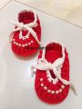 Crochet hand made shoes for girls. 