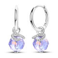Woman Earring 925 Silver Original Eardrop Hoop Earring Sunflower Bee Bow Fashion Jewelry.