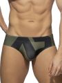 Men's Patterned Drawstring Triangle Underwear, Men's Swimwear, Summer Beach Swimming Shorts. 