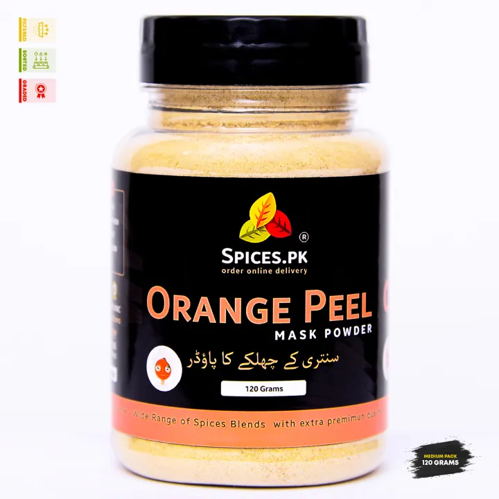 Pure%20Orange%20Peel%20Powder%20(120g)%20-%20Organic%20Vitamin%20C%20Face%20Mask%20for%20Skin%20Brightening,%20Tan%20Removal%20&%20Hair%20Glow%20-%20Image%203
