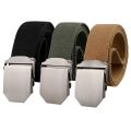 New Men's Belt Universal Simple Outdoor Casual Jeans Waist Belt Breathable Waist Belt Alloy Buckle Weaving Wear resistant Belts.