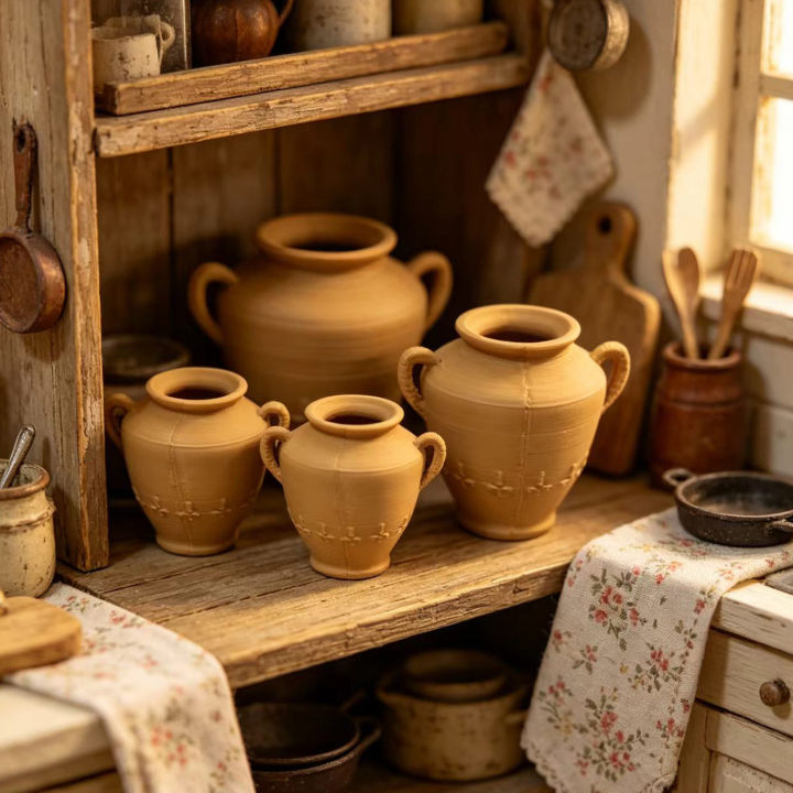Miniature%20Ceramic%20Three-Piece%20Set,%20Dollhouse%20Retro%20Decorative%20Item,%20Realistic%20Clay%20Scene%20Prop,%20for%20Enthusiasts'%20Collection.%20-%20Image%204