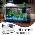 Aquarium Kit Betta Fish Tank For Beginners Desktop Beginner Aquarium Small Household Fish Bowl For Aquatic Animals Betta Turtle. 