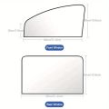 Universal Magnetic Window Shades 2pcs Set for Cars Heat Reduction Privacy Protection Auto Sunshade Car Accessory. 