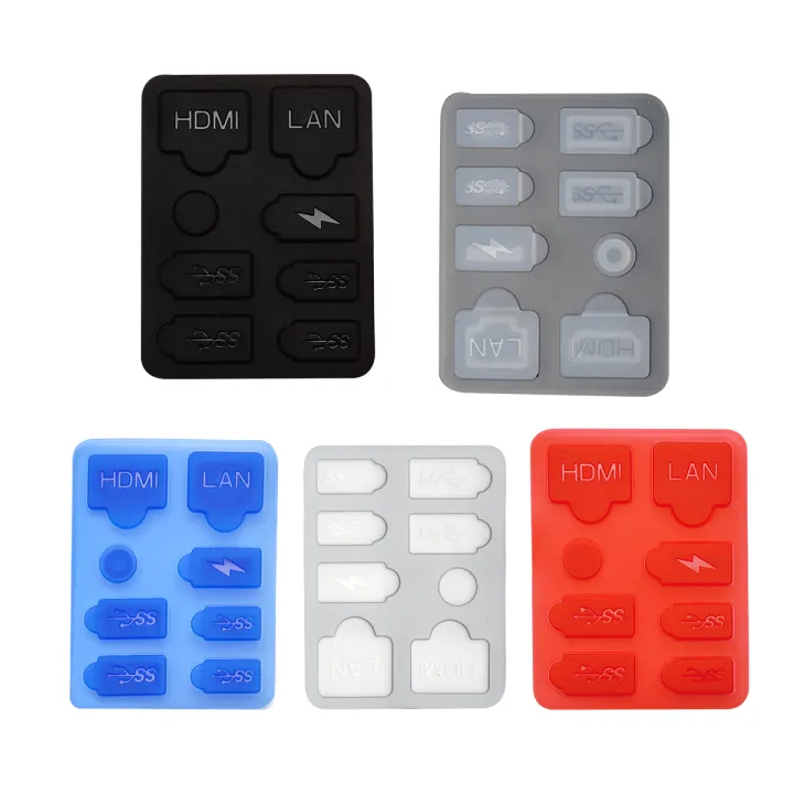 Dust%20plug%20Prevent%20Protective%20Cover%20Silicone%20Case%20Anti-dust%20USB%20Ports%20Dustproof%20Kit%20For%20Playstation%205%20PS5%20Slim%20Console%20Accessorie%20-%20Image%203