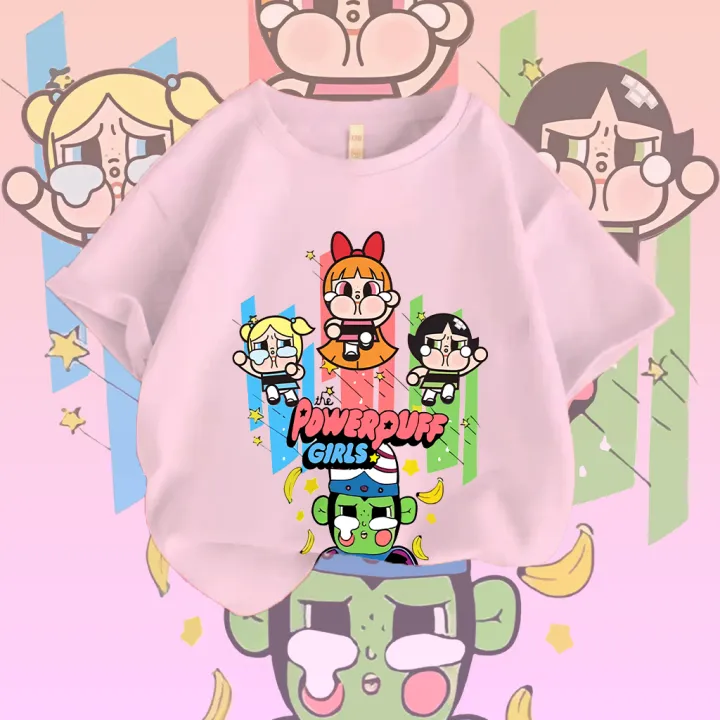 PopMart%20crybaby%20&%20Powerpuff%20Girls%20T-shirt,%20printed%20cotton%20100%25,%20can%20be%20worn%20on%20both%20men,%20comfortable,%20not%20shrink,%20baby%20girl%20T-shirt.%20-%20Image%205