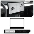 For Tesla Model YL 2026 Silicone Central Control Screen Frame Display Edge Protector Cover Phone Anti-Slip Wireless Charging Pad.
