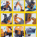 1:50 Model Toys Alloy Engineering Vehicles Metal Diecast Tires Excavating Machinery Snow Shovel Trucks for Boys s.