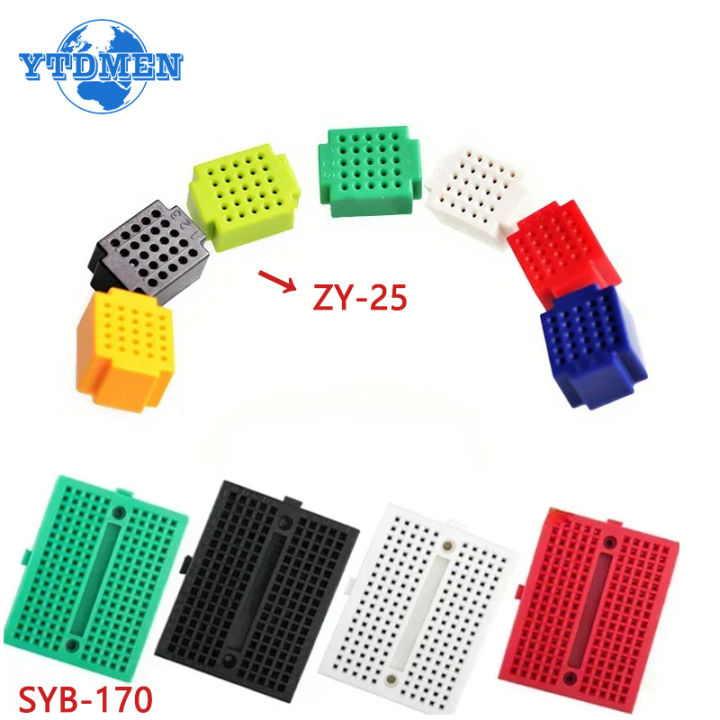 Set 6 Breadboard Mini Da 170 Punti FULARR® - 6 Colori, Per Arduino, Raspberry Pi, Progetti Elettronici Senza Saldatura