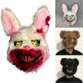 Fancy Halloween Party Stage Scary Bear Rabbit Cartoon Cosplay Face Mask Head Cover Carnival Costume Props Dance Masquerade Mask. 