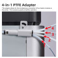 3D Printer Part 4-in-1 PTFE Adapter Material Pipe Expansion Port AMS Connect 4 Feeding Modules For Bambulab X1/P1 X1C P1S P1P.