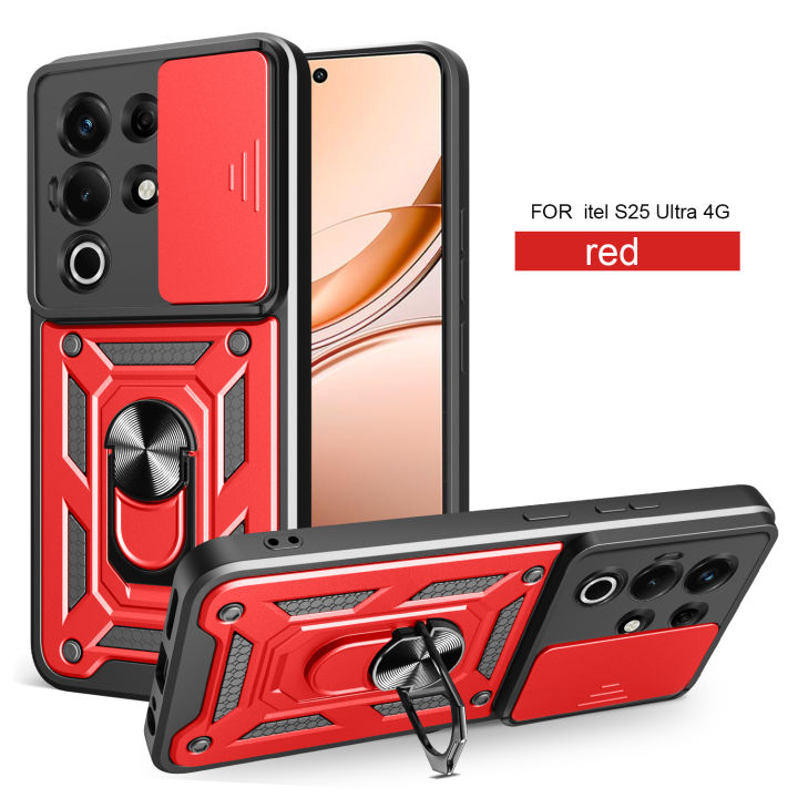 For%20Itel%20Super%2026%20Ultra%20Case%20Itel%20S25%20Ultra%20Cover%20Magnetic%20Ring%20Holder%20Armor%20Phone%20Case%20Slide%20Camera%20Protect%20Back%20Cover%20-%20Image%203