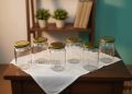 Glass Jar Set for Food and Craft Storage - 3 Pieces, 500 gm Each.