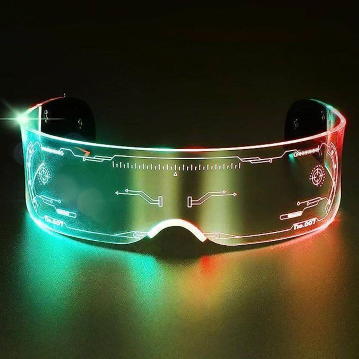 led party glasses