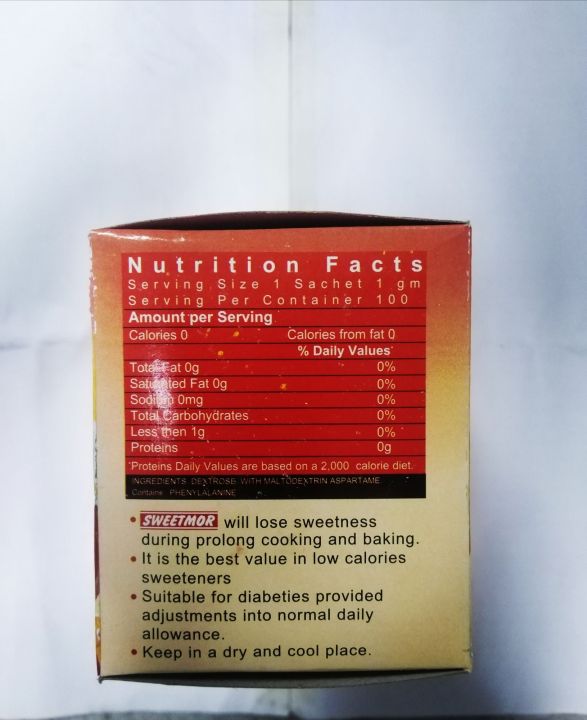 Sweetmor%20Sachet%201X100%20All%20Natural%20Zero%20Calorie%20Sweetner%20-%20Image%203