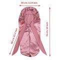 1pcs Long Satin Bonnet Solid Color Extra Large Sleep Cap With Long Tie Hair Bonnet For Black Women Hair Care Cap For All Hair. 