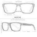 BARCUR Design TR90 Sunglasses Men Polarized Light Weight Sports Sun Glasses Women Eyewear Accessory Oculos UVAB Protection. 