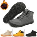 New Winter Men Women Snow Boots Wide Toe Barefoot Hiking Shoes Anti-slip Sneakers Outdoor Unisex Casual waterproof Work Shoes. 