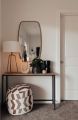 Console Table for Entryway ,Narrow Sofa Tables Entryway Table,black frame white top , Rustic Narrow Entrance ,Console Table, Front Door Console Table Accent Table for Living Room Entryway. 