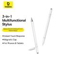 Baseus 3 in 1 touch screen Stylus Pen For iPhone iPad All Tablet Phone Pencil For Samsung Xiaomi Pad Huawei Matepad Phone Draw Touch Pen. 