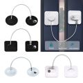 Child Safety Lock Cabinet 1 Pc Fridge Door Lock Stainless Steel Cable Protection Kids Baby Home Window Lock Strong Fix. 