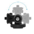 Minifocus Monitor Holder Cold Shoe Mount for Camera Field Monitors Microphone Hot Shoe 180 Degree Tilt Adjustable Mount Bracket. 