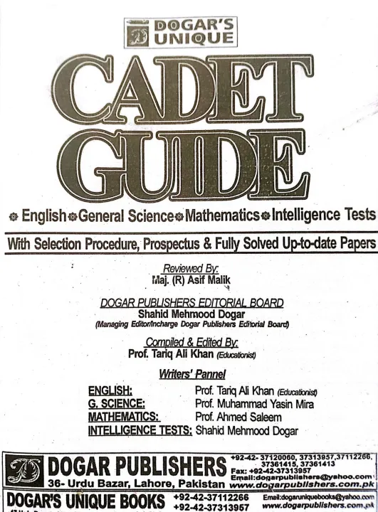 Military%20Cadet%20Colleges%20Admission%20in%208th%20Class%20Subjective%20and%20Objective%20CADET%20Guide%202026%20Edition%20by%20Dogar%20Publishers%20/%20Cadet%20College%20Guide%20book%20Class%208%20/%20CADET%20Sazi%20book%20-%20Image%202