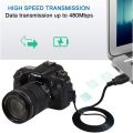 Fast Charging Mini USB Cable 5Pin Male to Mini B Data Sync Cord for MP3 Player  Nuvi  Dash Cam Hard Drive Controller. 
